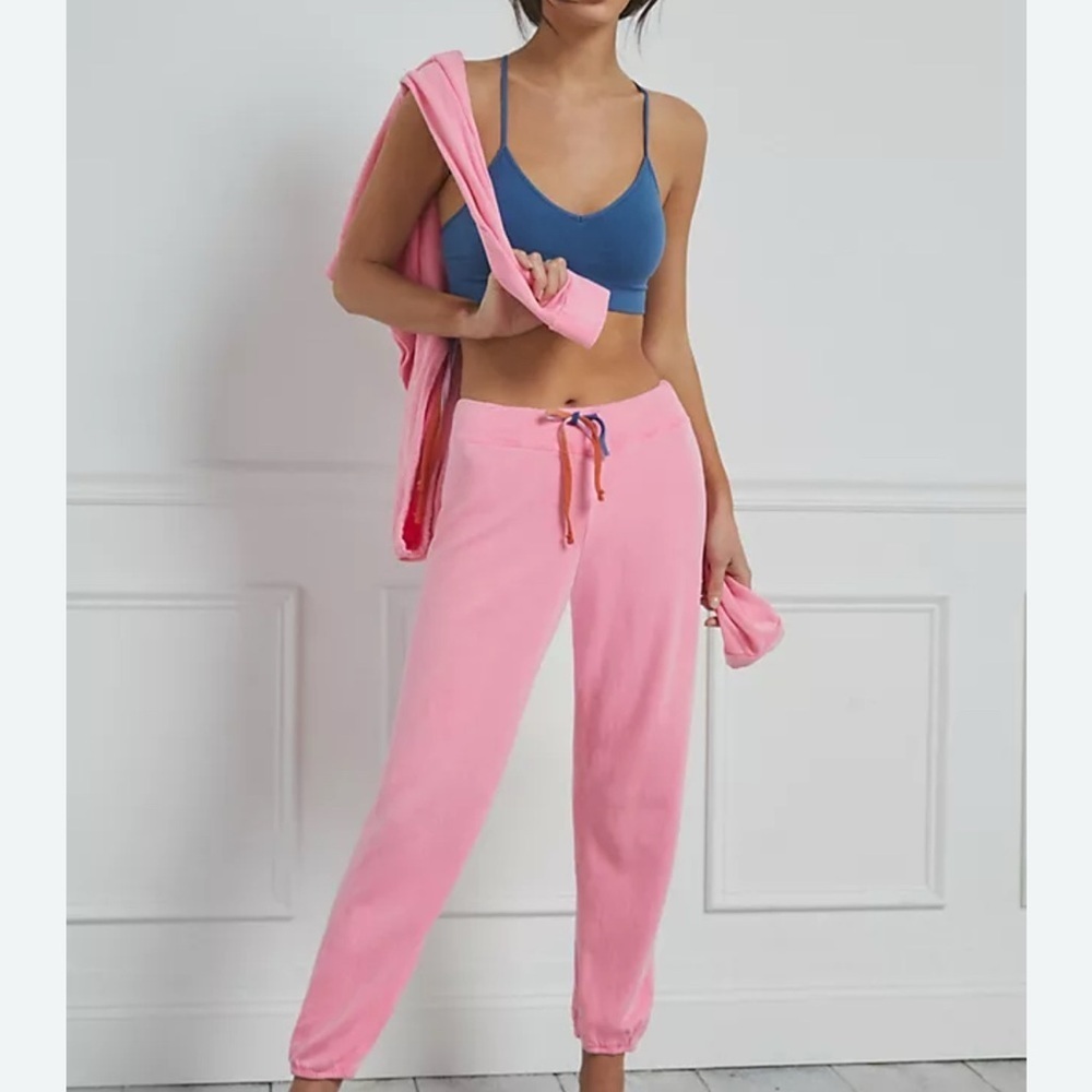 Anthropologie Sundry Pink Women's Jogger Pants Size 4-6 Soft Cozy - Picture 1 of 7